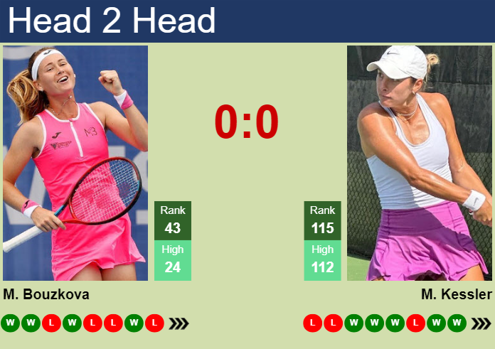 H2H, prediction of Marie Bouzkova vs Mccartney Kessler in Washington with odds, preview, pick | 30th July 2024