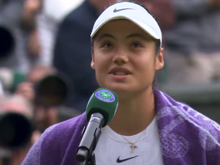 Raducanu Expresses Her Happiness After Tough 1st Round Match In Wimbledon