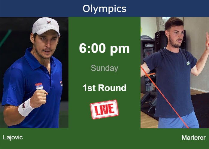 Saturday Live Streaming Dusan Lajovic vs Maximilian Marterer