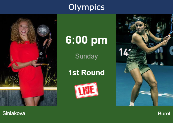 How To Watch Siniakova Vs. Burel On Live Streaming In Paris On Sunday ...