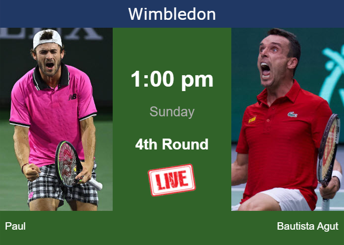 How to watch Paul vs. Bautista Agut live streaming at Wimbledon on Sunday – Tennis Tonic