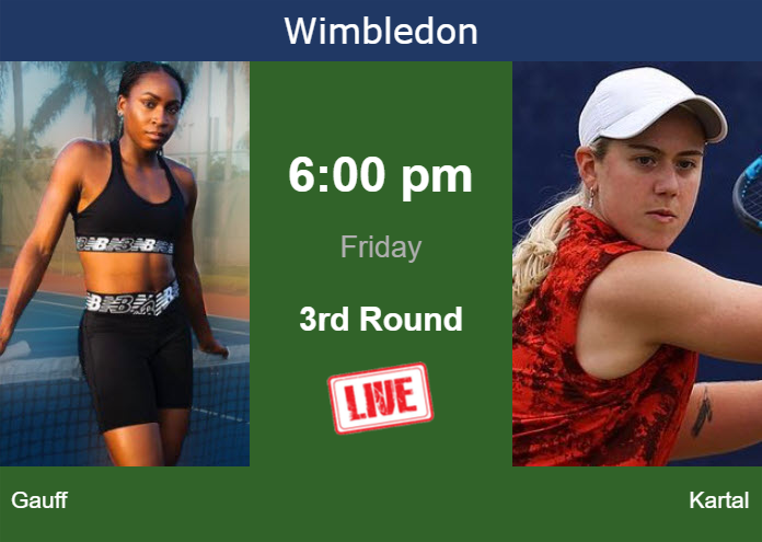 Thursday Live Streaming Cori Gauff vs Sonay Kartal