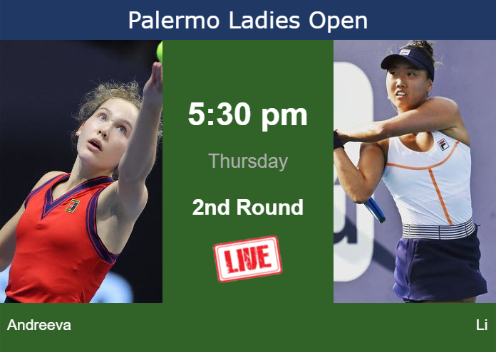 Thursday Live Streaming Erika Andreeva vs Ann Li