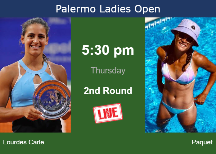 Thursday Live Streaming Maria Lourdes Carle vs Chloe Paquet