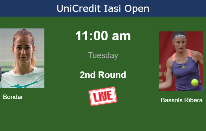 How to watch Bondar vs. Bassols Ribera on live streaming in Iasi on Tuesday Tuesday Live Streaming Anna Bondar vs Marina Bassols Ribera