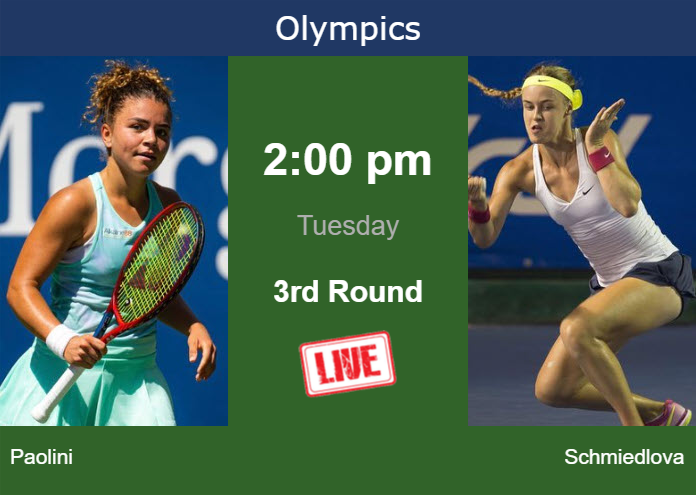 Tuesday Live Streaming Jasmine Paolini vs Anna Schmiedlova