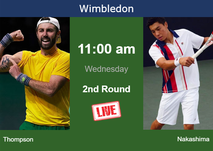 Tuesday Live Streaming Jordan Thompson vs Brandon Nakashima