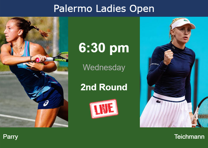 How to watch Parry vs. Teichmann on live streaming in Palermo on Wednesday