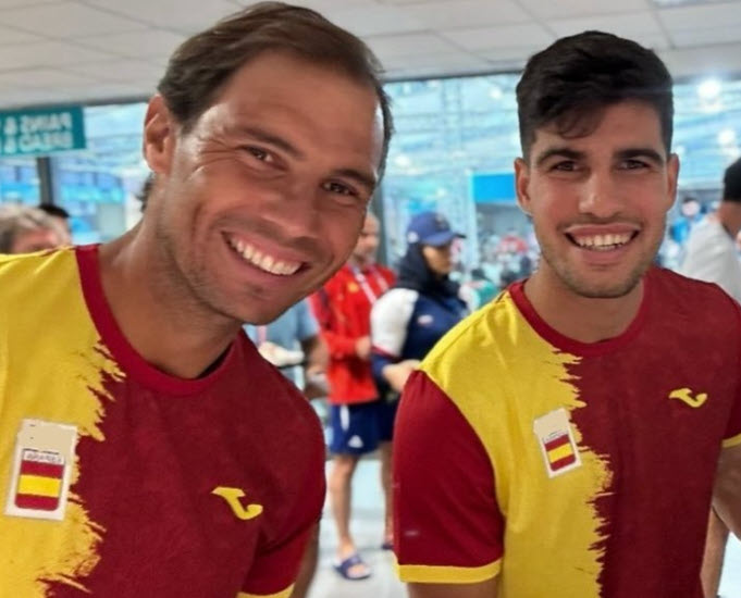 Alcaraz hugely popular at the Olympics as he arrives with Nadal Alcaraz And Nadal At Olympics