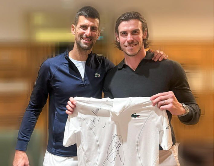 Djokovic talks about his special relationship with Gareth Bale