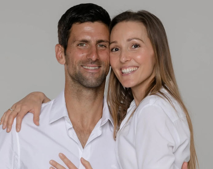 Djokovic With His Lovely Wife