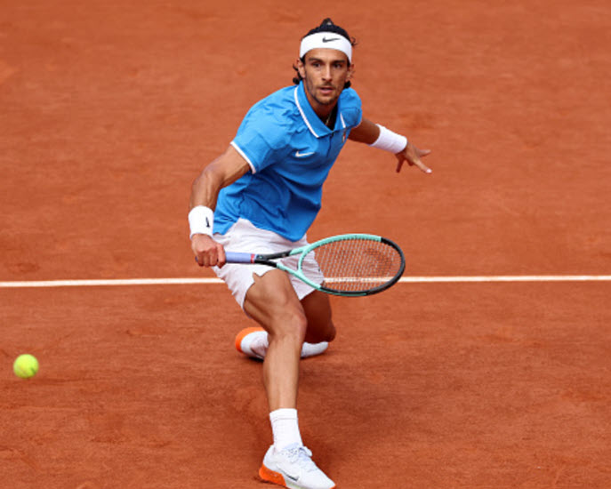 Musetti unhappy with the French crowd during his match vs. Monfils Musetti At The Olympics