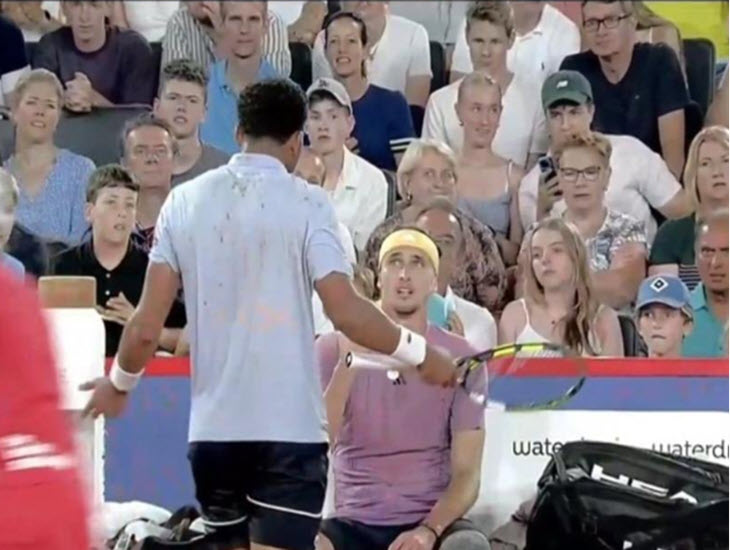 Zverev And Fils Exchange Words Zverev And Fils Exchange Words