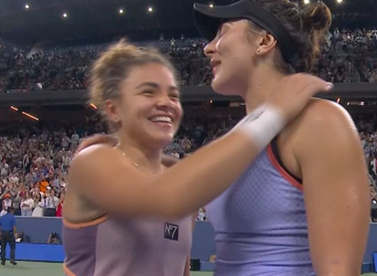 FUNNY. Bianca Andreescu to Paolini: “You have to let me win next time”