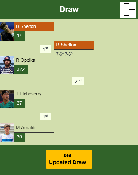 Ben Shelton Draw info