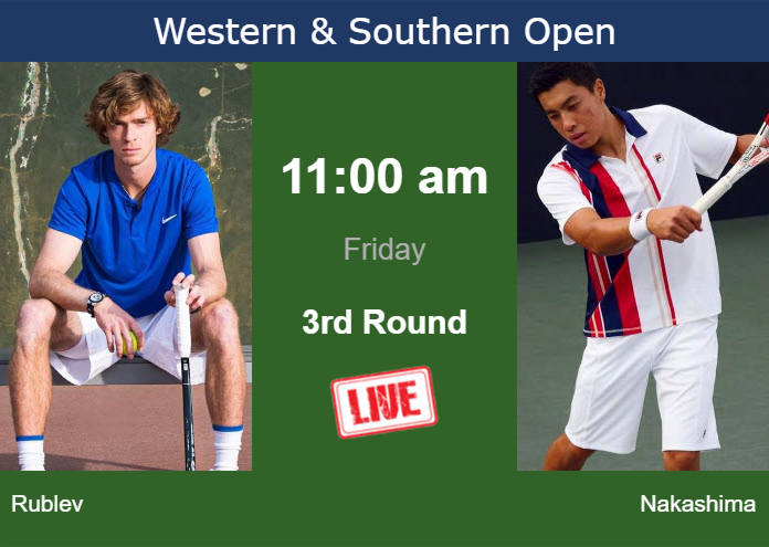 How To Watch Rublev Vs. Nakashima On Live Streaming In Cincinnati On ...