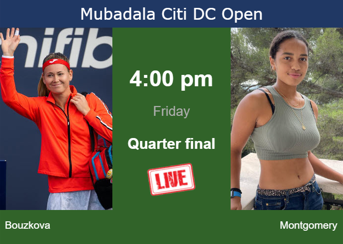 Friday Live Streaming Marie Bouzkova Vs Robin Montgomery Friday Live Streaming Marie Bouzkova vs Robin Montgomery