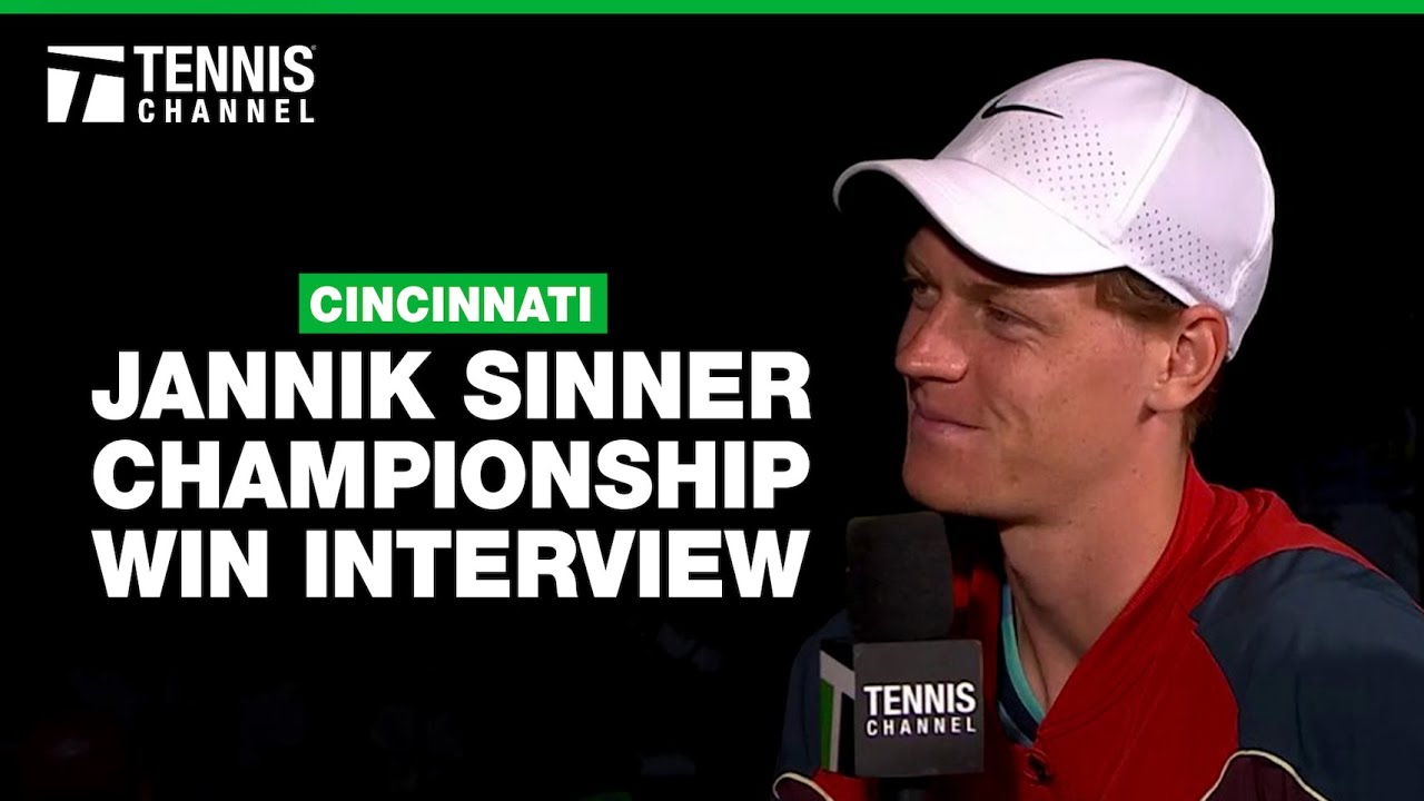 Jannik Sinner comments about winning Cincinnati - Tennis Tonic - News,  Predictions, H2H, Live Scores, stats