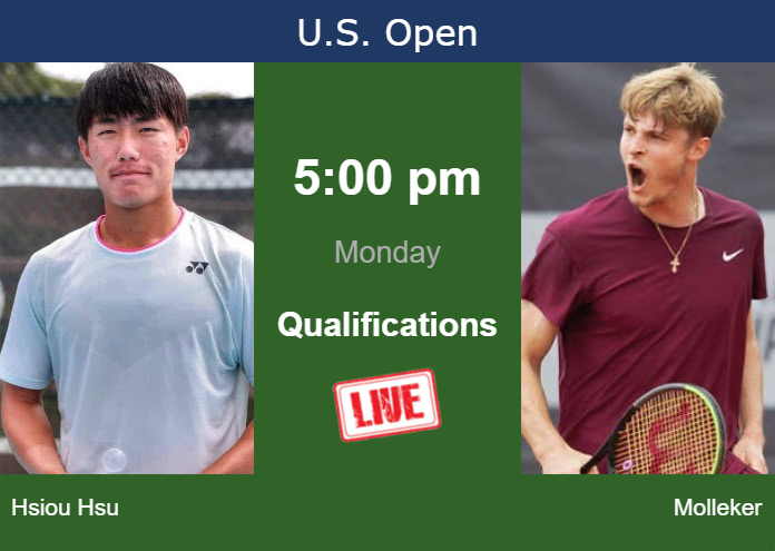 Monday Live Streaming Yu Hsiou Hsu vs Rudolf Molleker