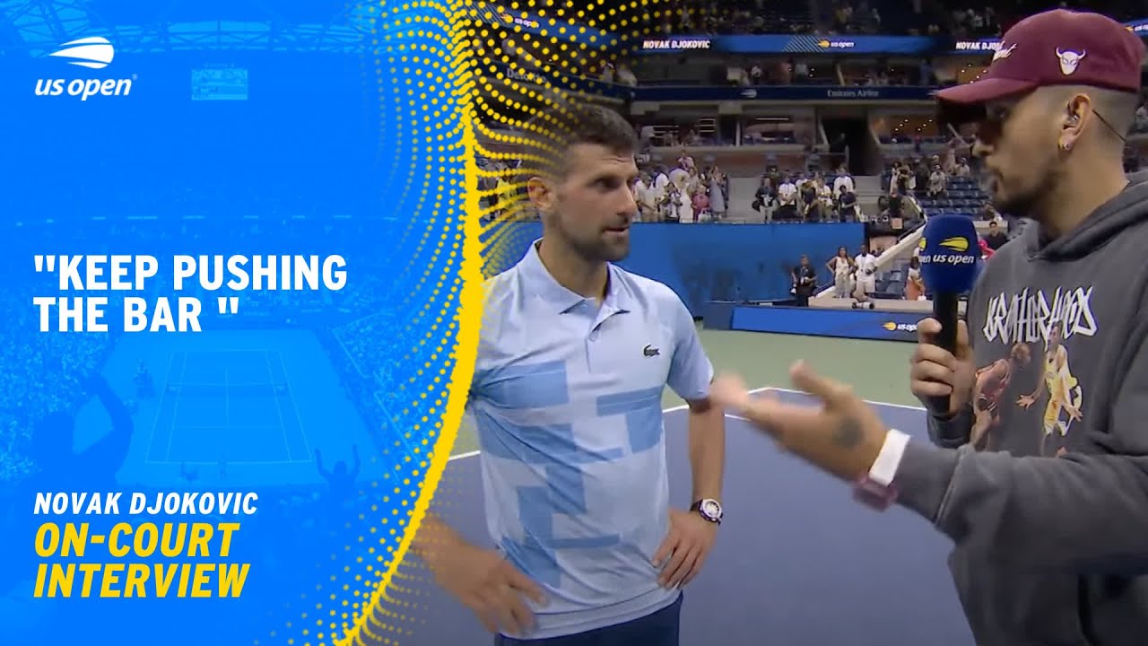 Nick Kyrgios asks Novak Djokovic how he manages his nerves