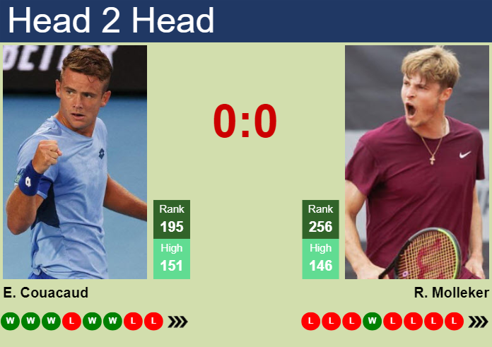 H2H, prediction of Enzo Couacaud vs Rudolf Molleker in Manacor Challenger with odds, preview, pick | 27th August 2024