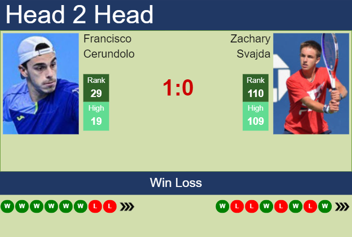 H2H, prediction of Francisco Cerundolo vs Zachary Svajda in Winston-Salem with odds, preview, pick | 20th August 2024