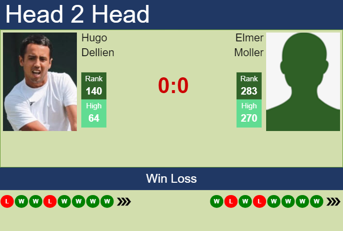 H2H, prediction of Hugo Dellien vs Elmer Moller in Liberec Challenger with odds, preview, pick | 4th August 2024