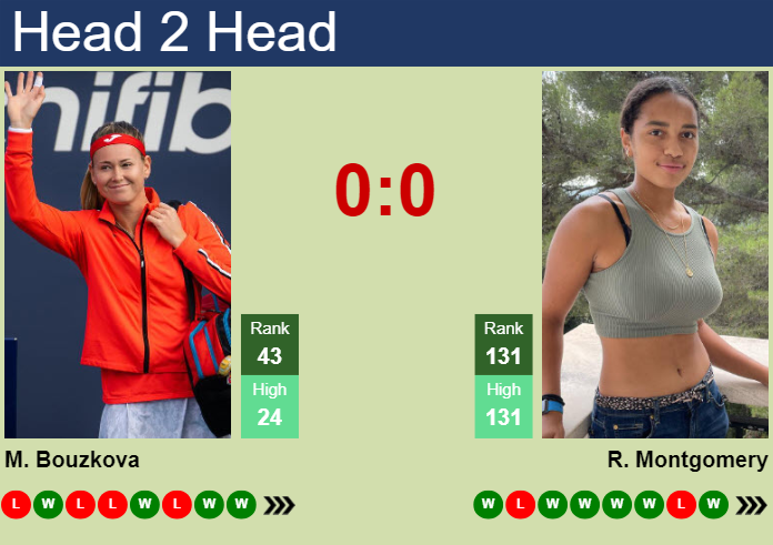 H2H, prediction of Marie Bouzkova vs Robin Montgomery in Washington with odds, preview, pick | 2nd August 2024