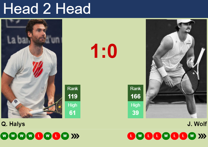 H2H, prediction of Quentin Halys vs Jeff Wolf at the U.S. Open with odds, preview, pick | 21st August 2024