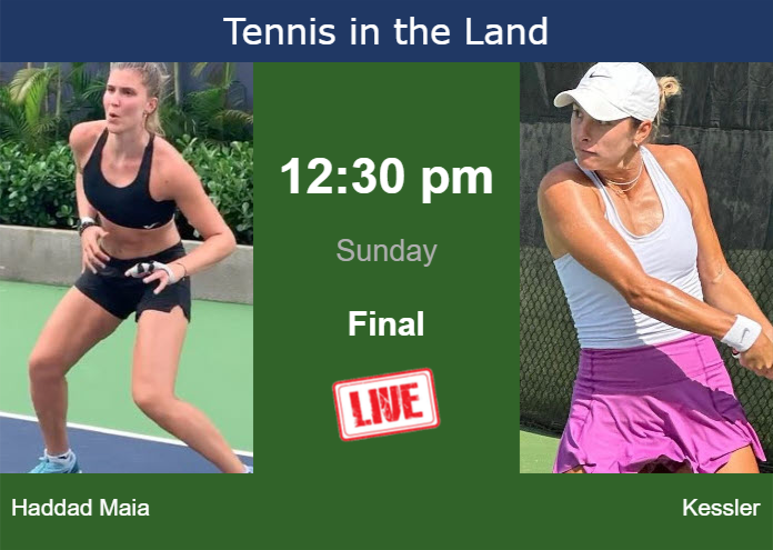 Saturday Live Streaming Beatriz Haddad Maia vs Mccartney Kessler