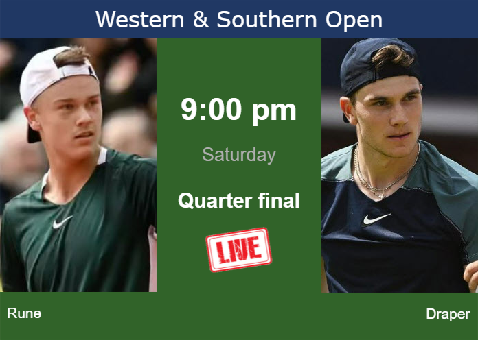 Saturday Live Streaming Holger Rune Vs Jack Draper Saturday Live Streaming Holger Rune vs Jack Draper