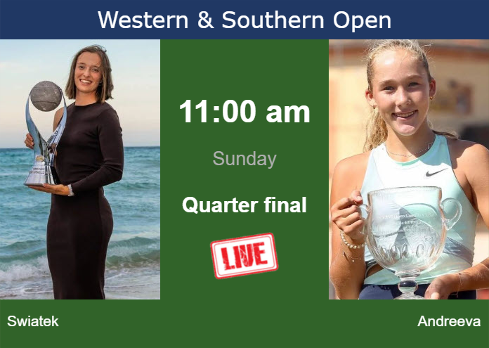 Saturday Live Streaming Iga Swiatek Vs Mirra Andreeva Saturday Live Streaming Iga Swiatek vs Mirra Andreeva