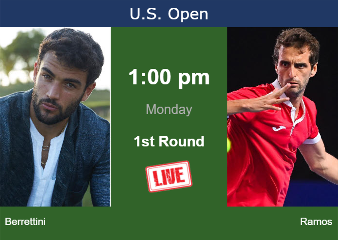 Saturday Live Streaming Matteo Berrettini vs Albert Ramos-Vinolas