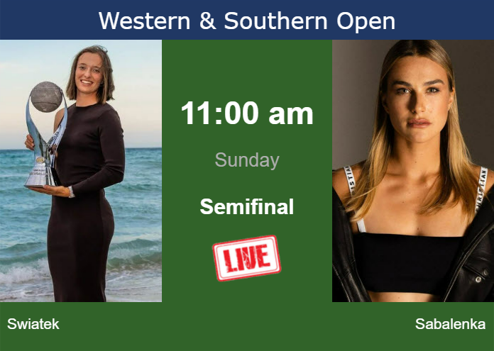 Sunday Live Streaming Iga Swiatek Vs Aryna Sabalenka Sunday Live Streaming Iga Swiatek vs Aryna Sabalenka