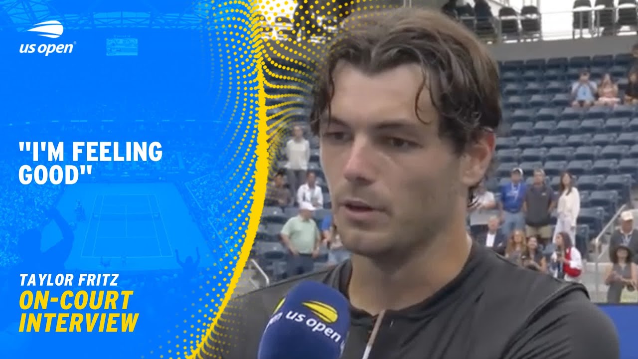 Taylor Fritz extremely happy with his tennis at the US Open Tennis