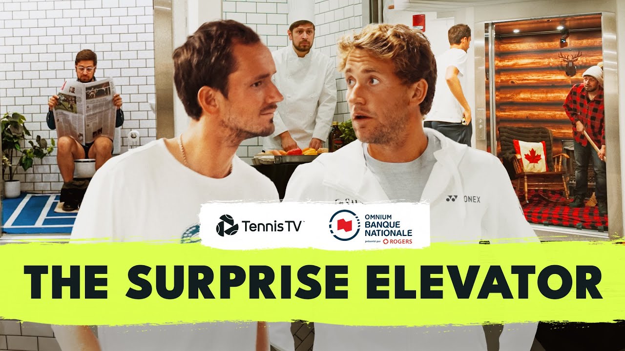 The Elevator Prank with Dimitrov, Medvedev, Ruud, Tsitsipas and more