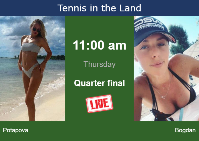 How to watch Potapova vs. Bogdan on live streaming in Cleveland on Thursday