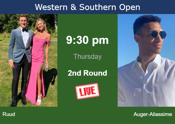 How to watch Ruud vs. Auger-Aliassime on live streaming in Paris on Thursday Thursday Live Streaming Casper Ruud vs Felix Auger-Aliassime