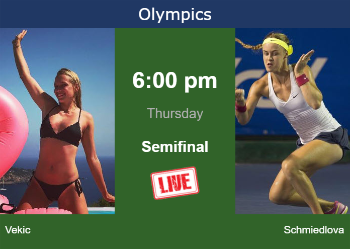 Thursday Live Streaming Donna Vekic vs Anna Schmiedlova