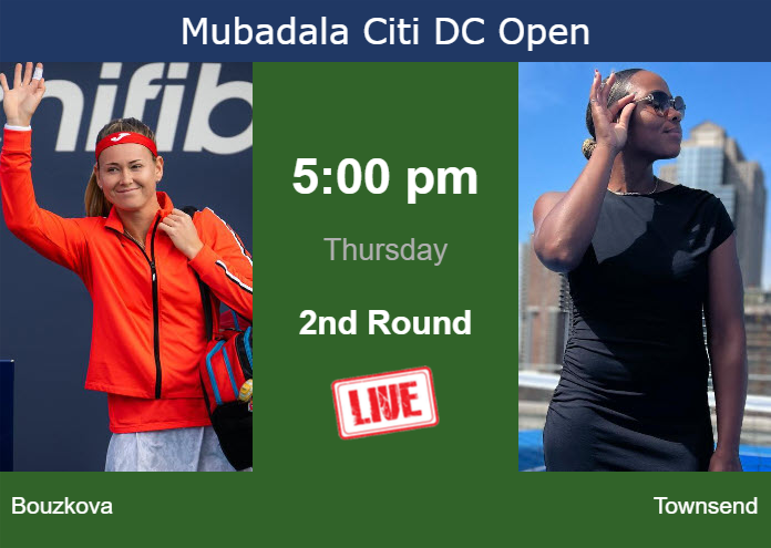 Thursday Live Streaming Marie Bouzkova Vs Taylor Townsend Thursday Live Streaming Marie Bouzkova vs Taylor Townsend