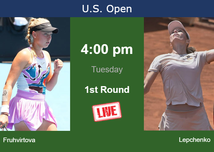 How to watch Fruhvirtova vs. Lepchenko on live streaming at the U.S. Open on Tuesday