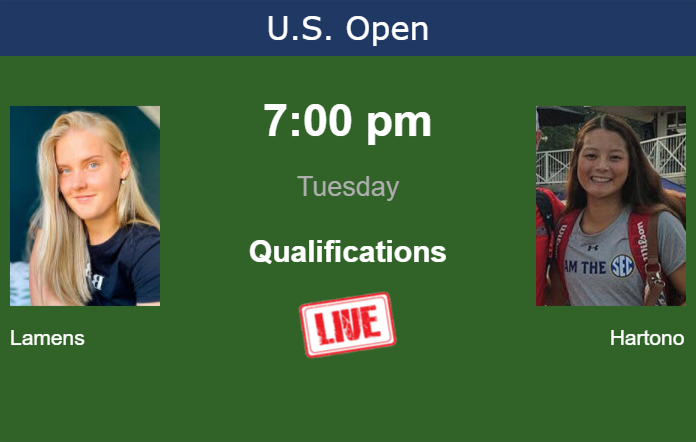 How to watch Lamens vs. Hartono on live streaming at the U.S. Open on Tuesday