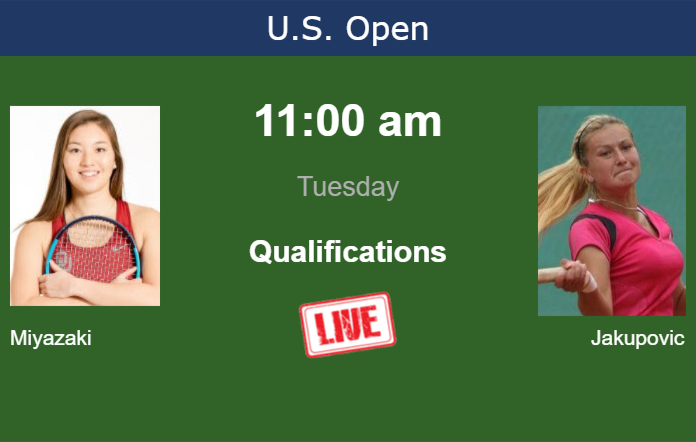 How to watch Miyazaki vs. Jakupovic on live streaming at the U.S. Open on Tuesday