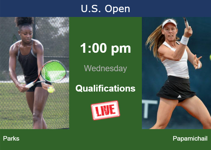 How to watch Parks vs. Papamichail on live streaming at the U.S. Open on Wednesday