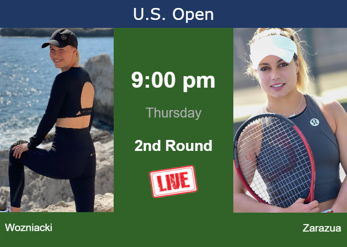 Wednesday Live Streaming Caroline Wozniacki vs Renata Zarazua