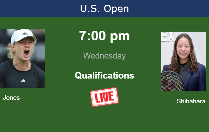 How to watch Jones vs. Shibahara on live streaming at the U.S. Open on Wednesday