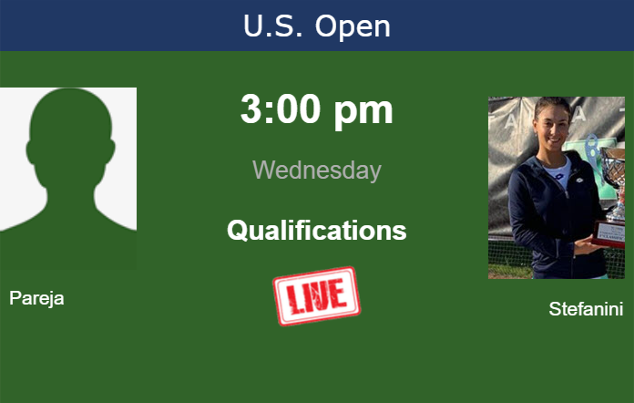 How to watch Pareja vs. Stefanini on live streaming at the U.S. Open on Wednesday