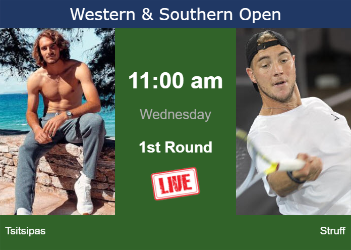 Wednesday Live Streaming Stefanos Tsitsipas Vs Jan Lennard Struff Wednesday Live Streaming Stefanos Tsitsipas vs Jan-Lennard Struff