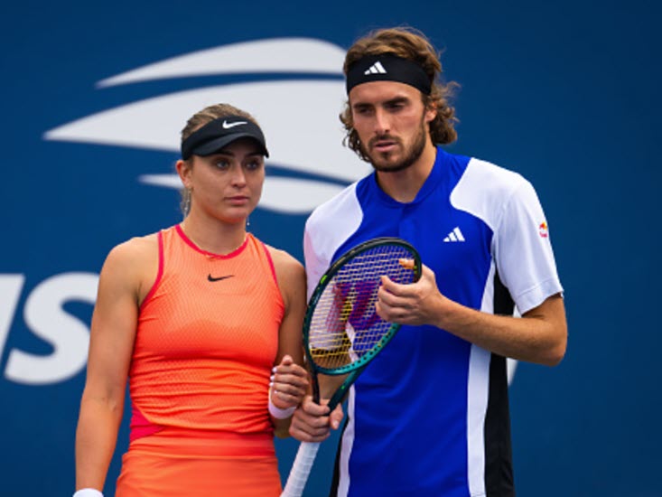 Tsitsipas and Badosa out of the mixed doubles after losing at the US Open