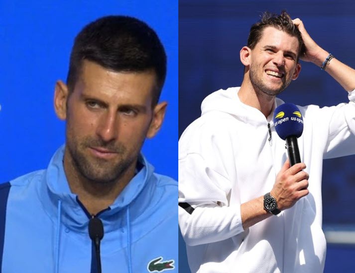 Djokovic has kind words for Dominic Thiem ahead of his retirement